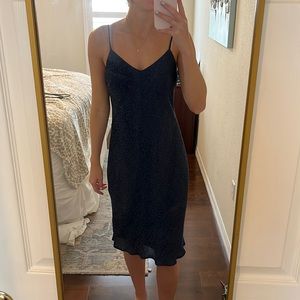 Blue midi dress